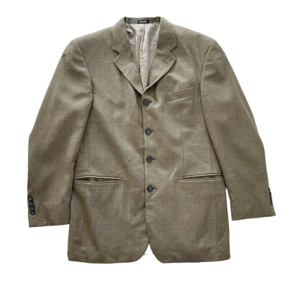 Oscar De La Renta Men's SZ 40R Lambswool Cashmere Sport Coat Blazer Jacket - Picture 7 of 8